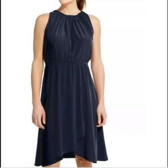 Athleta Navy Blue Sleeveless Dress - Picture 1 of 11